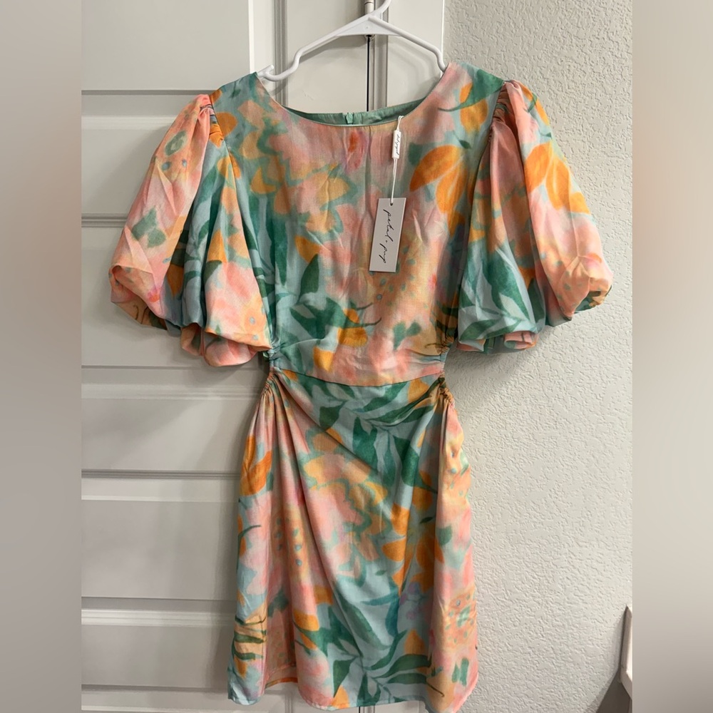 Floral Puff Sleeve Dress